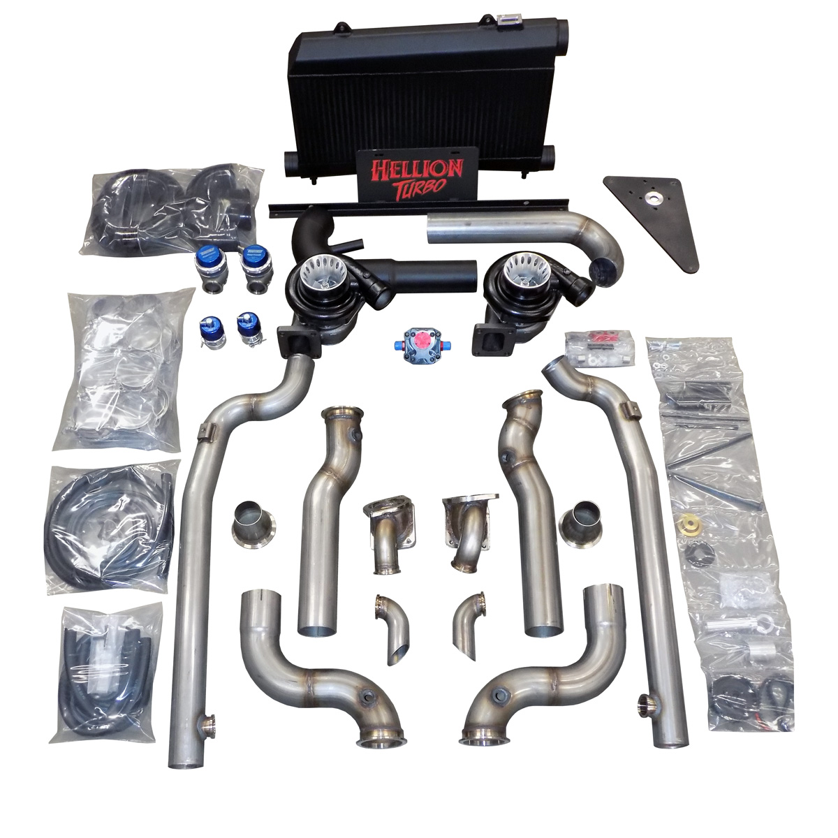 Hellion 2015-2019 Ford Mustang GT Street Sleeper Twin Turbo System. 